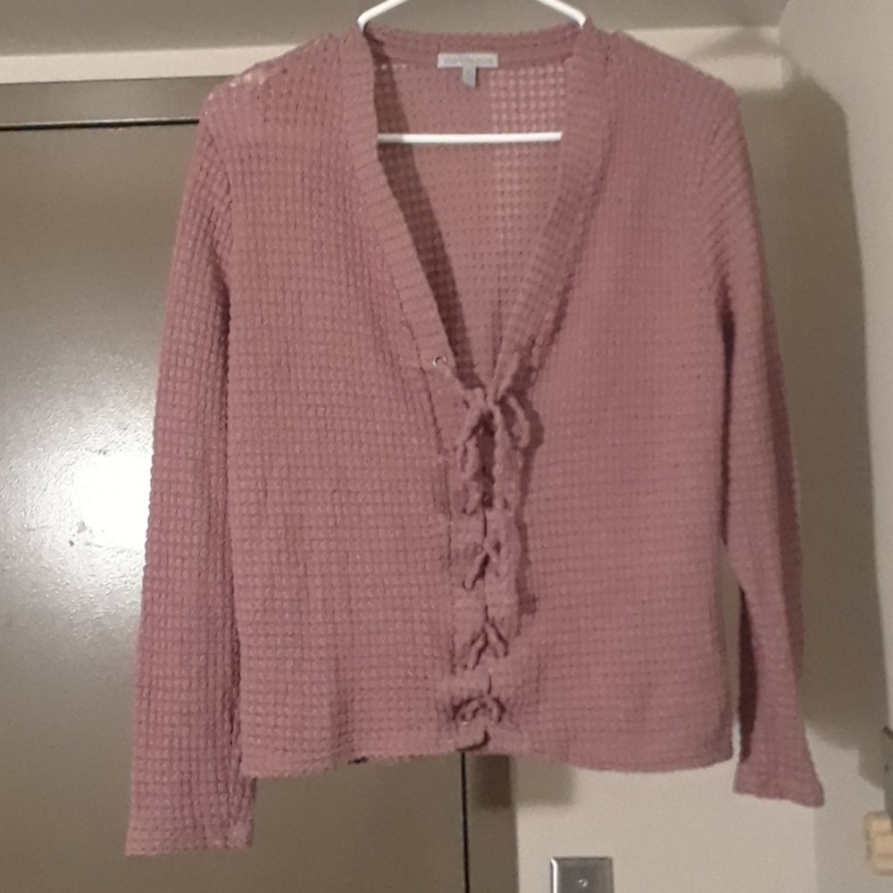 Front Tie Sweater